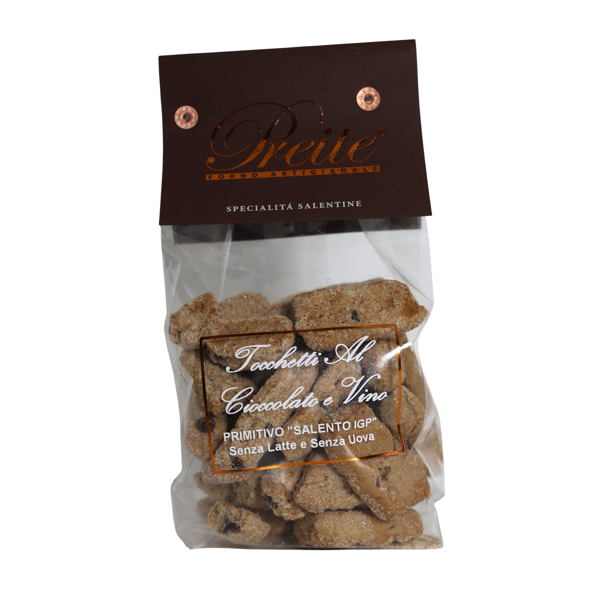 Tocchetti al Vino Primitivo e Cioccolato - 200g